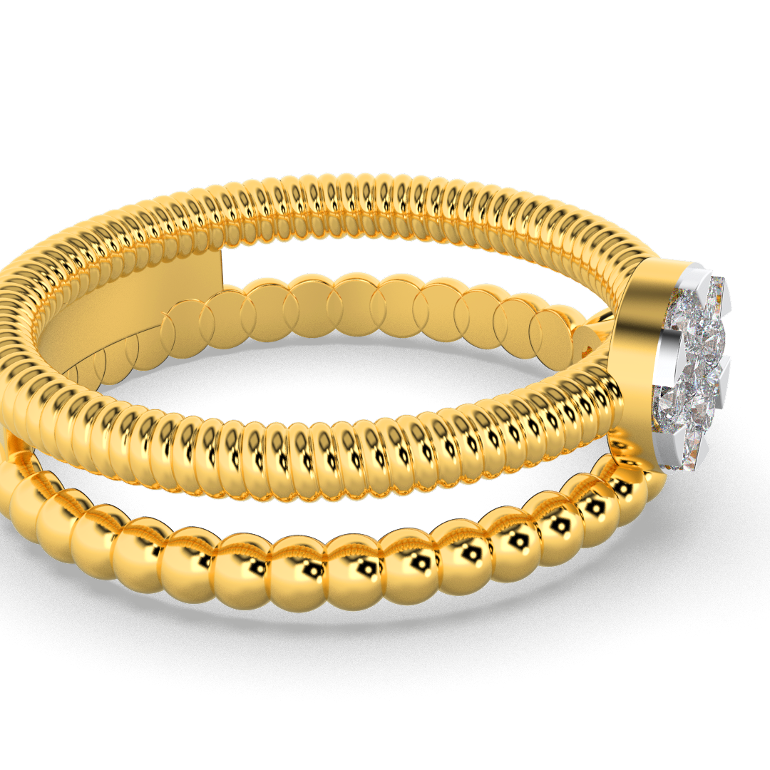 Scarlet Veil 14Kt Diamond Ring