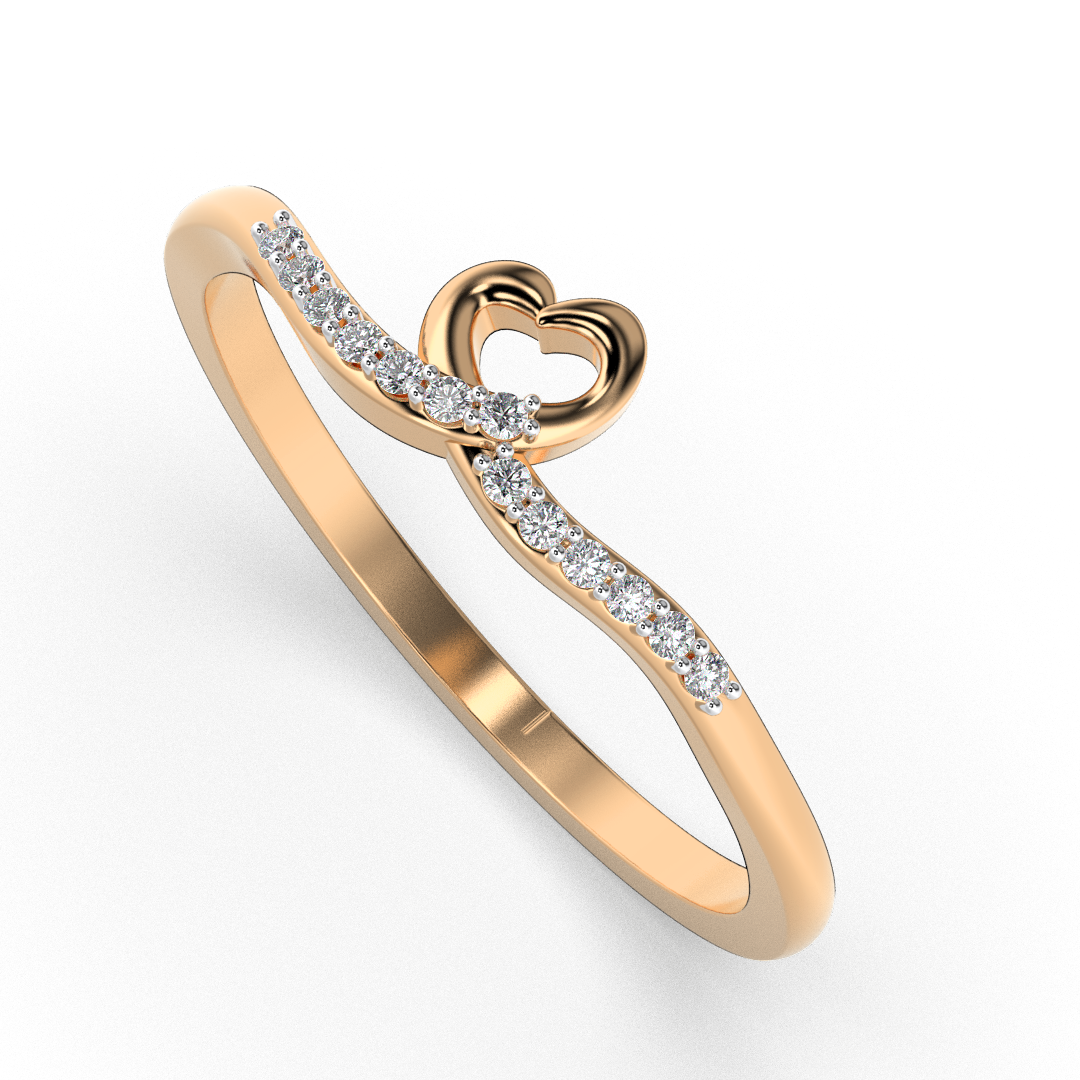 Amber Gleam 18Kt Diamond Ring