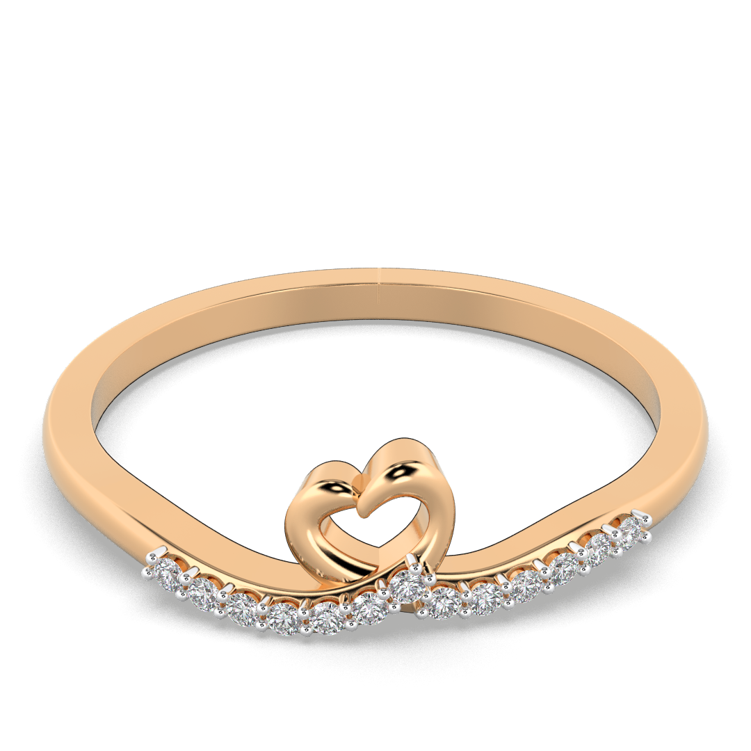 Amber Gleam 14Kt Diamond Ring