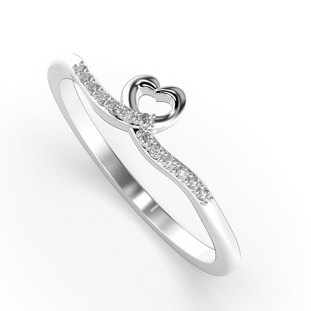 Amber Gleam 18Kt Diamond Ring