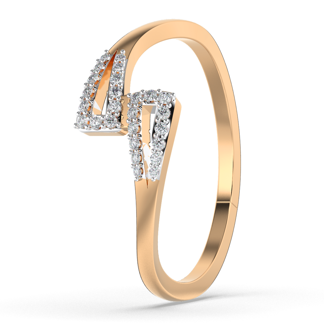 Radiant Crown 18Kt Diamond Ring
