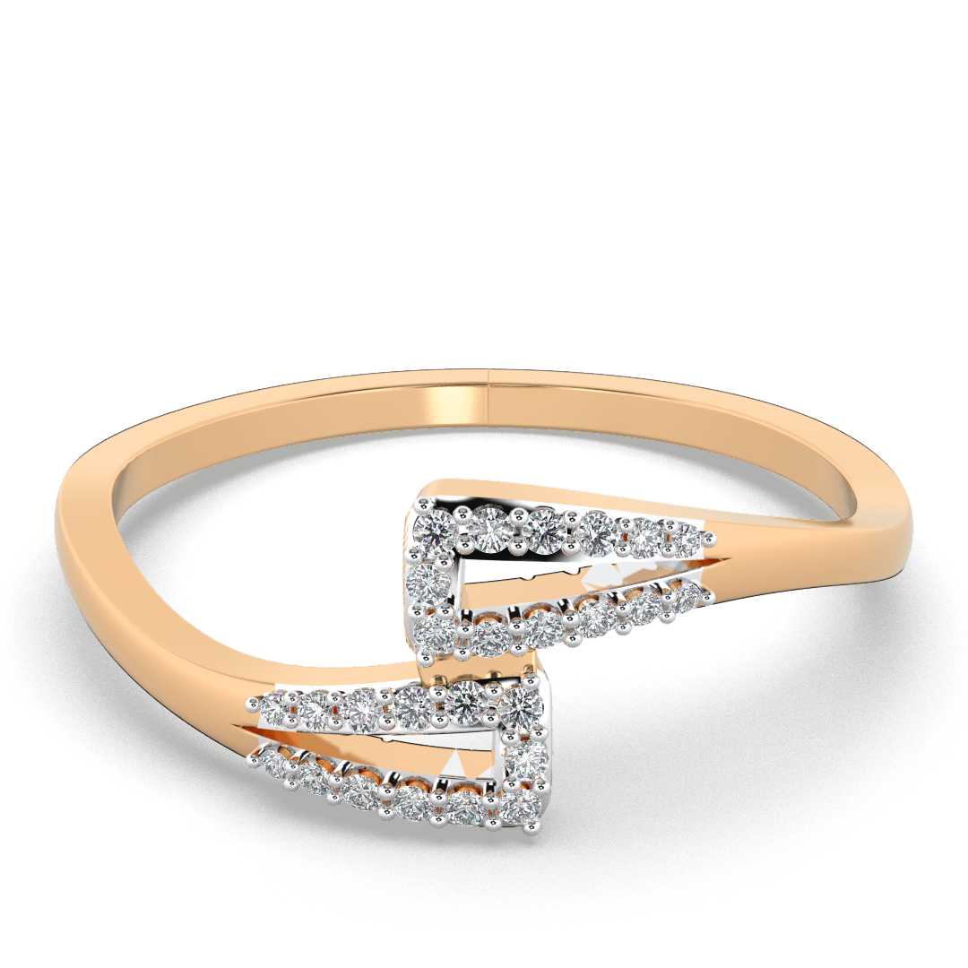Radiant Crown 14Kt Diamond Ring