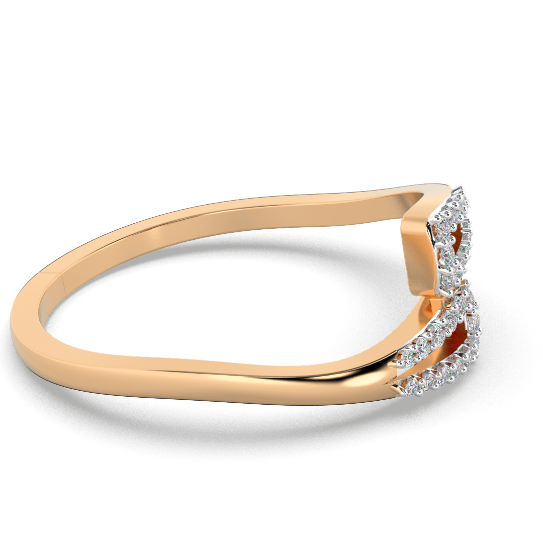 Radiant Crown 14Kt Diamond Ring