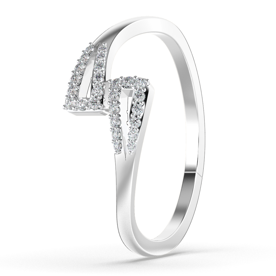 Radiant Crown 14Kt Diamond Ring