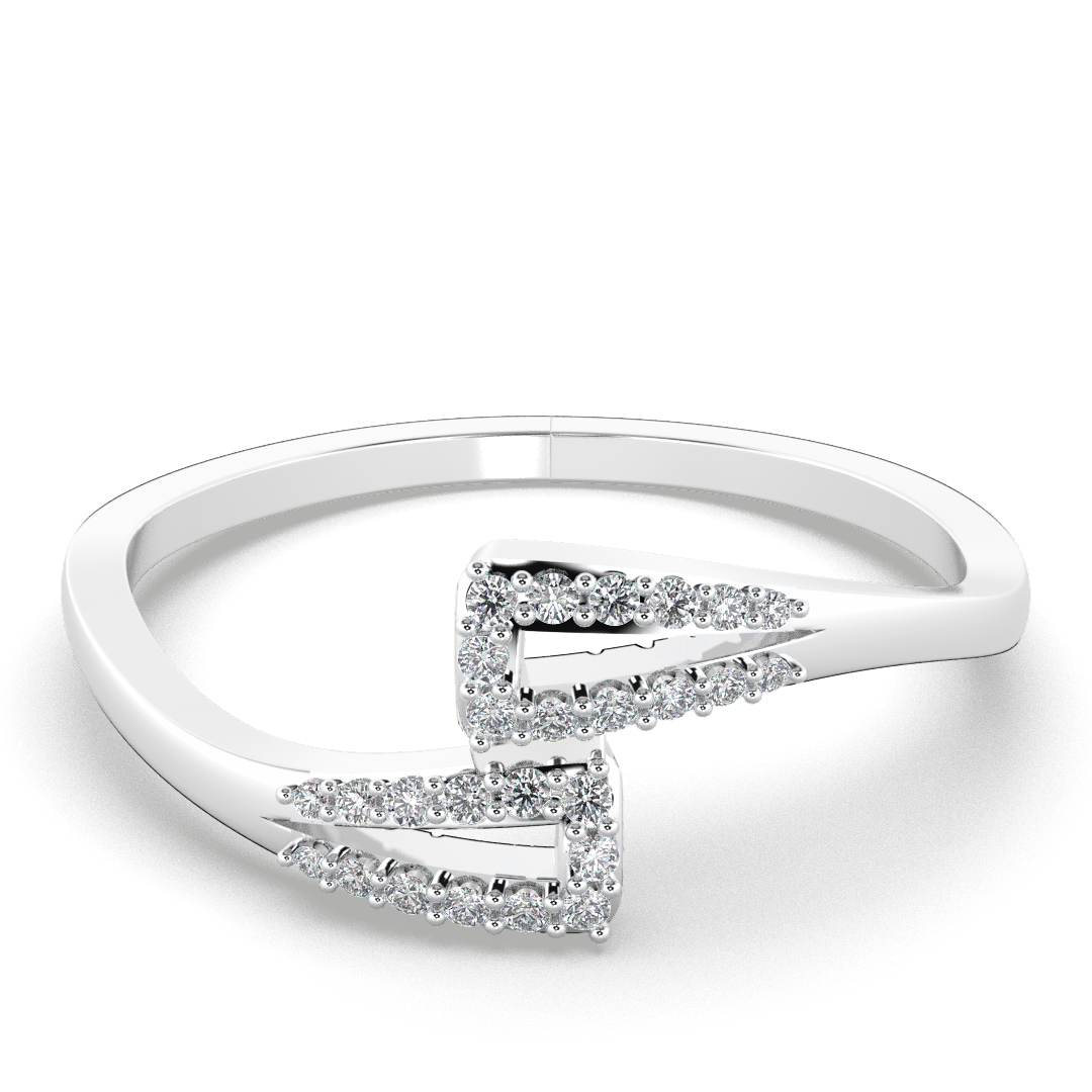 Radiant Crown 14Kt Diamond Ring