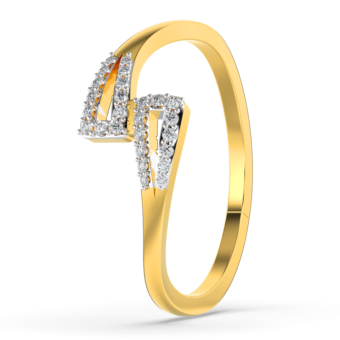 Radiant Crown 18Kt Diamond Ring