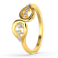 Golden Petal 14Kt Diamond Ring