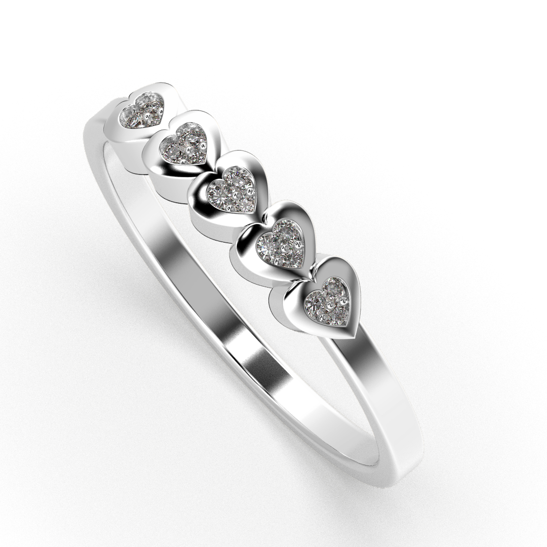 Sapphire Horizon 14Kt Diamond Ring