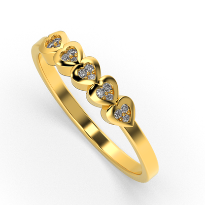 Sapphire Horizon 18Kt Diamond Ring