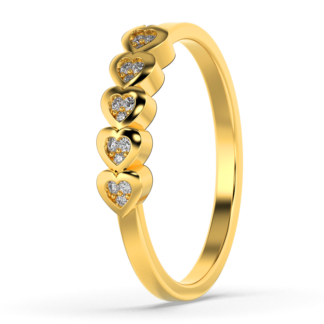 Sapphire Horizon 14Kt Diamond Ring