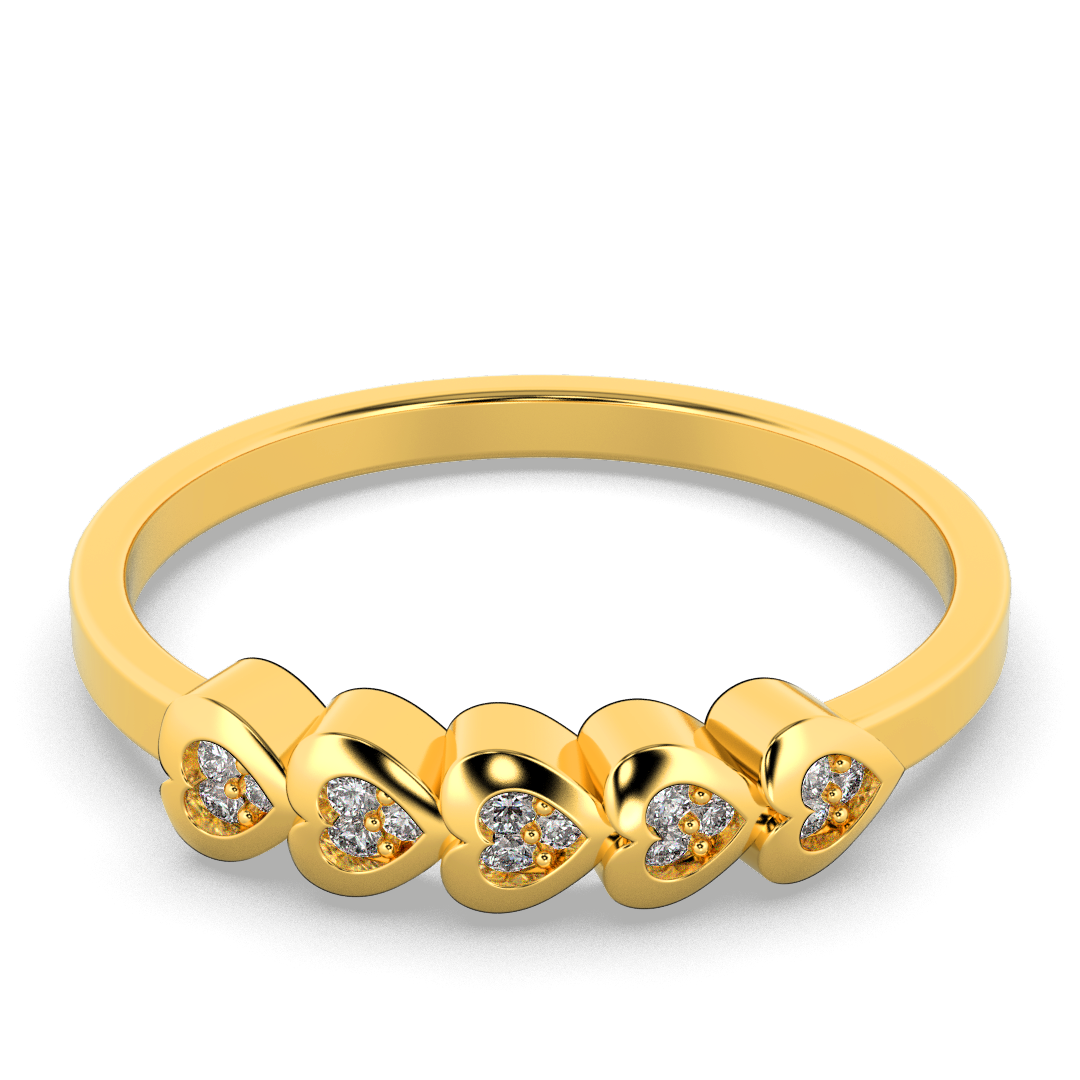 Sapphire Horizon 14Kt Diamond Ring