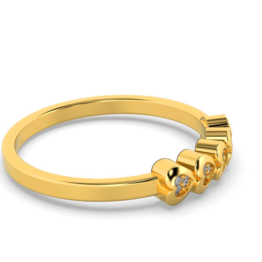 Sapphire Horizon 14Kt Diamond Ring