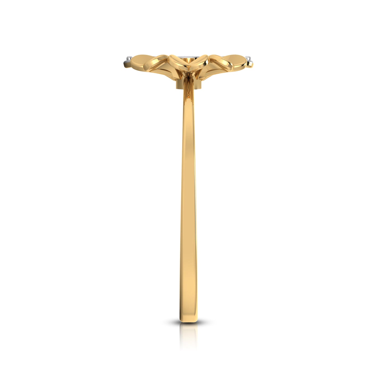 Gleaming Elegance 14Kt Diamond Ring