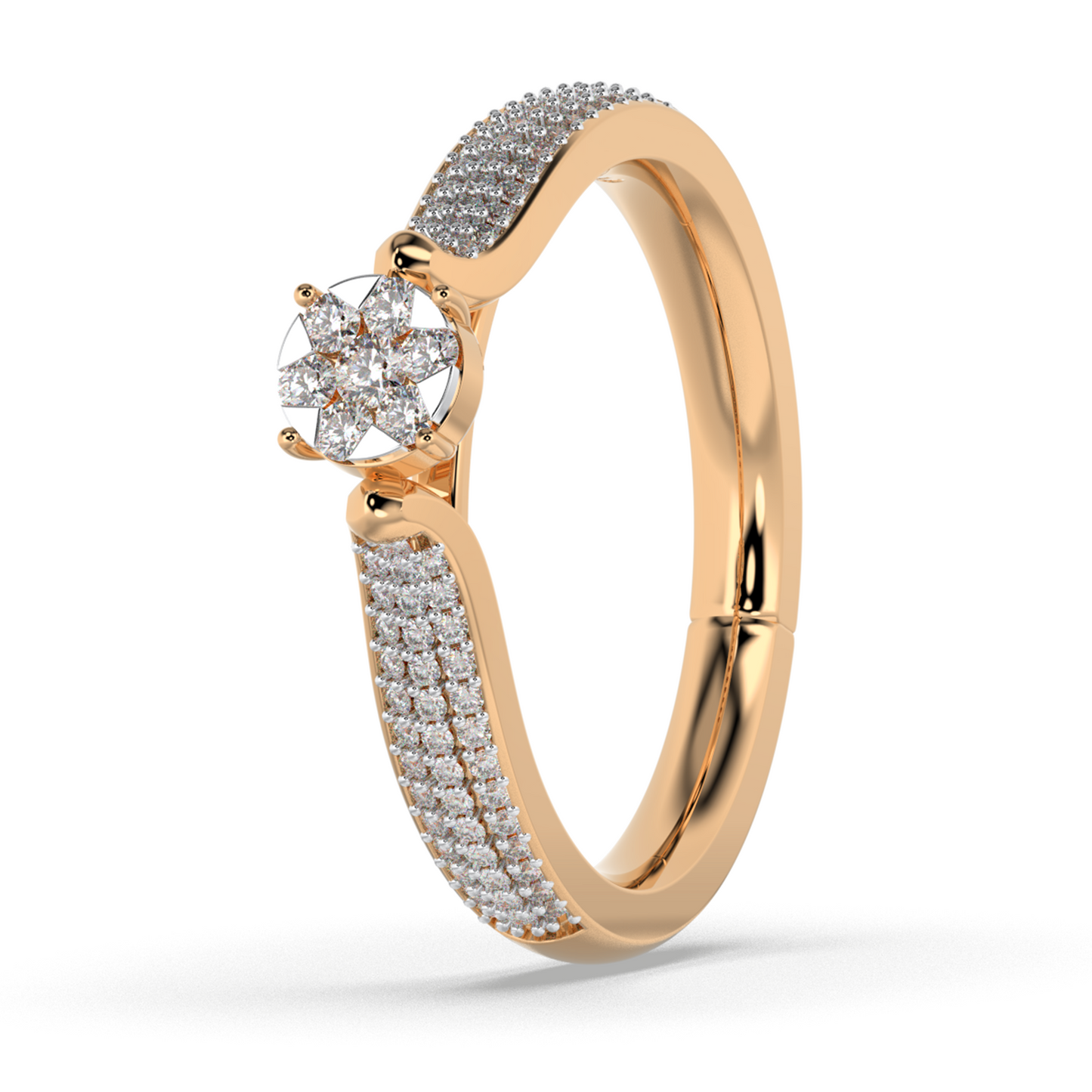 Mystic Glow 14Kt Diamond Ring