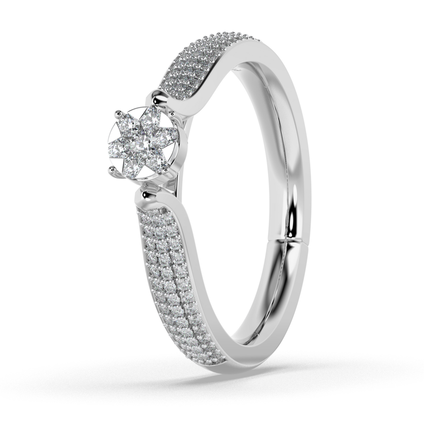 Mystic Glow 18Kt Diamond Ring