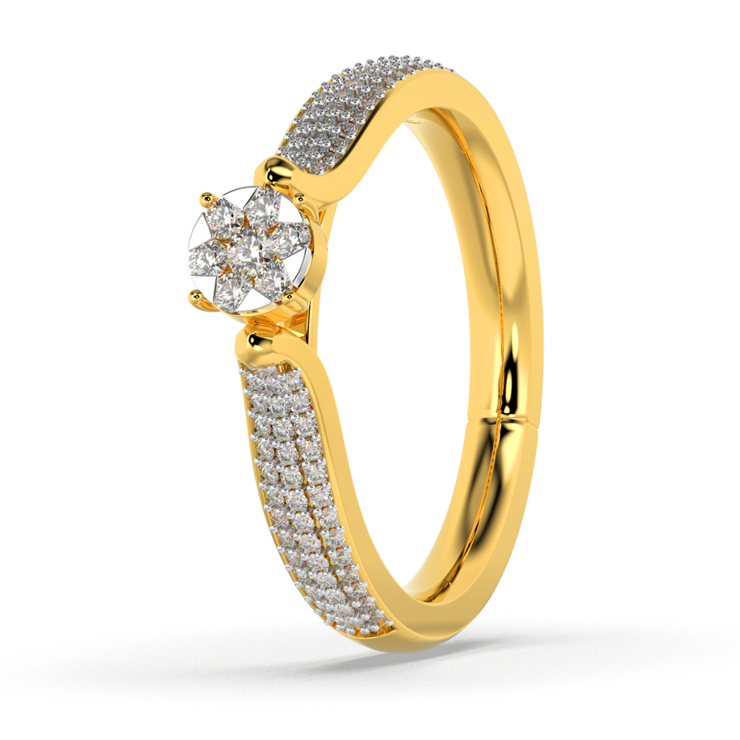 Mystic Glow 14Kt Diamond Ring