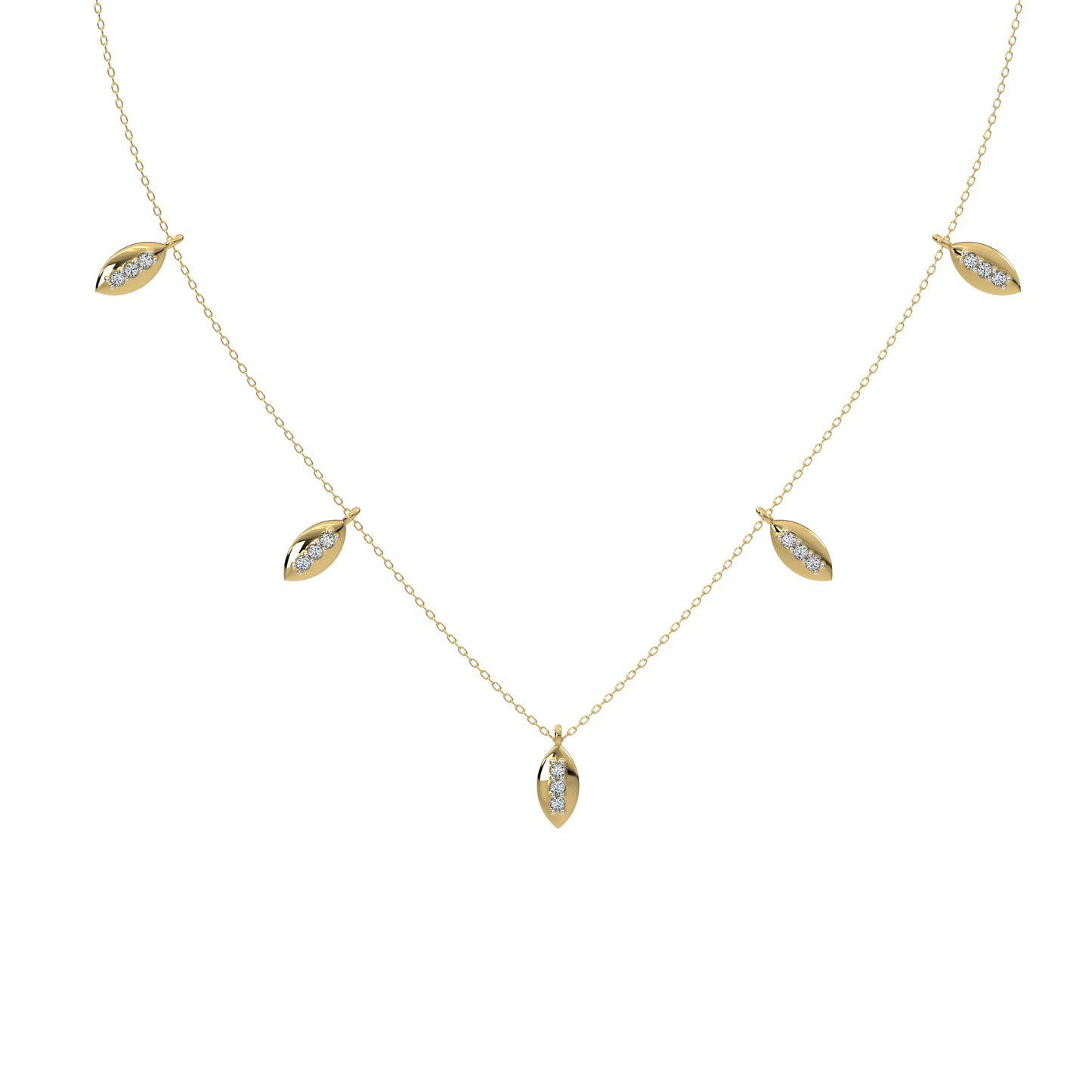 Celestial Cascade Necklace 18k