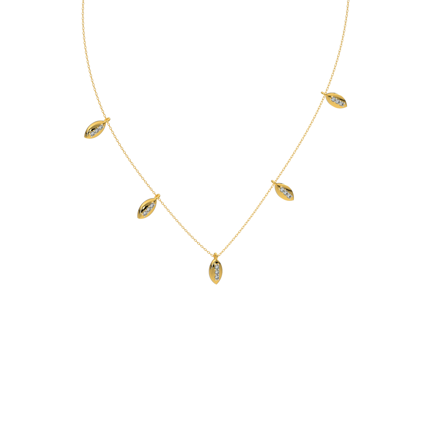 Celestial Cascade Necklace 18k