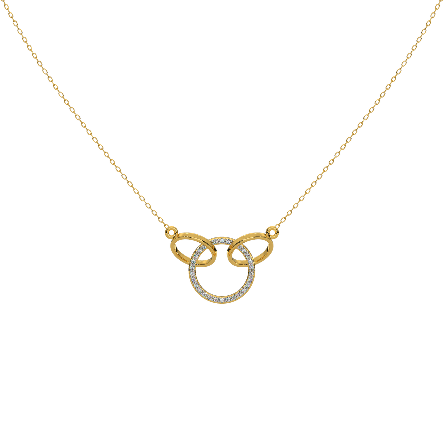 Luminous Echo Necklace 18k