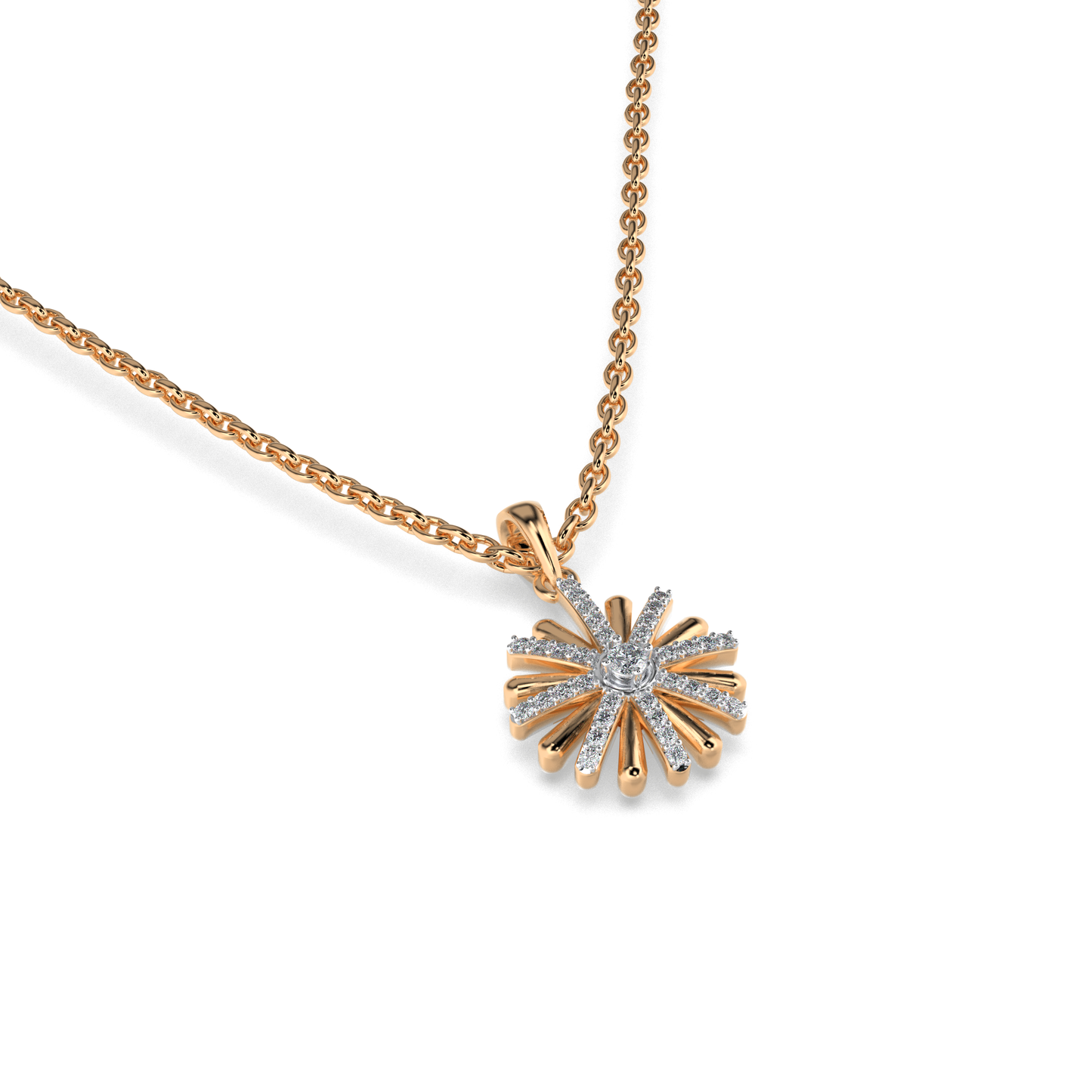 Roselle Diamond Pendant 18K