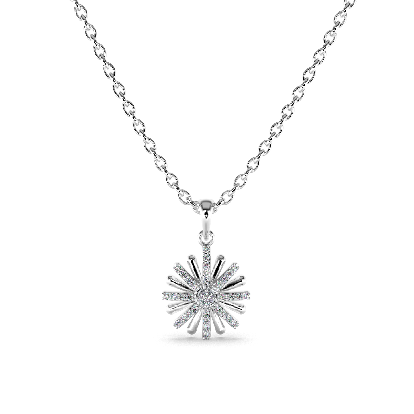 Roselle Diamond Pendant 18K