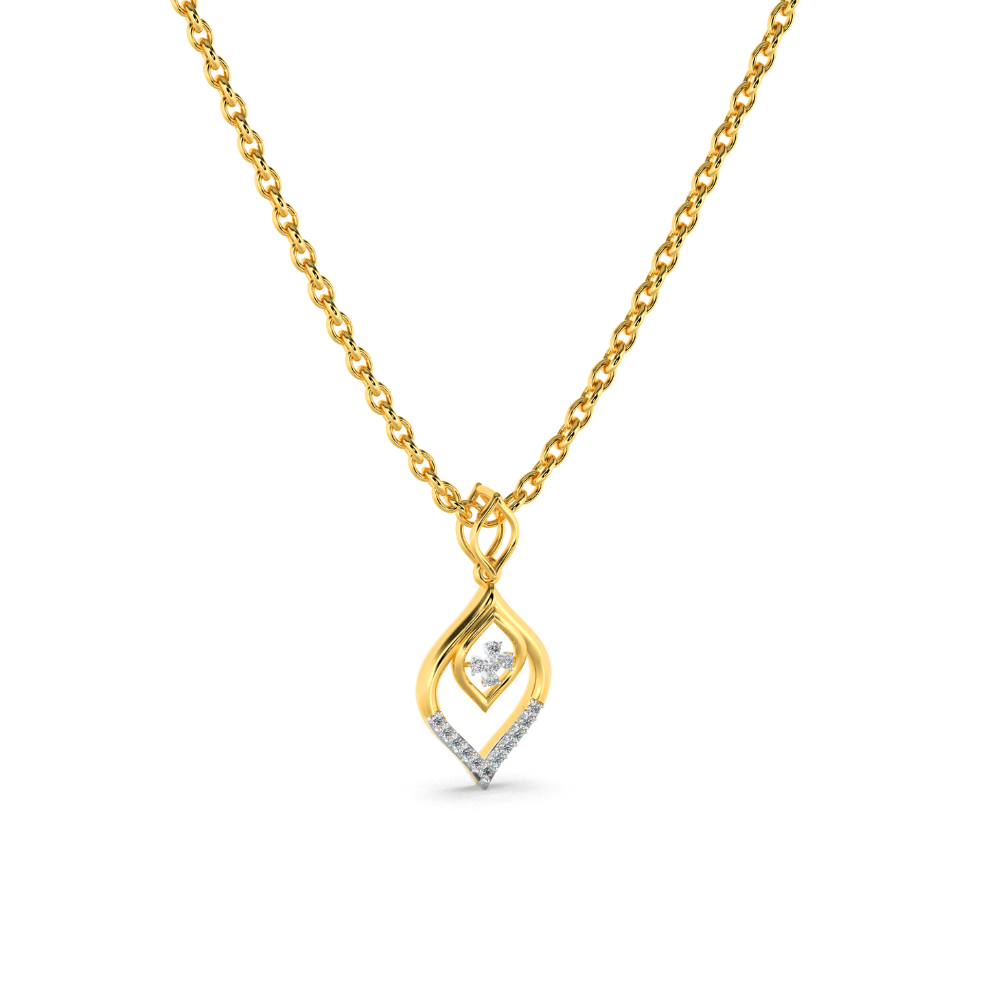 Calista Diamond Pendant 18K