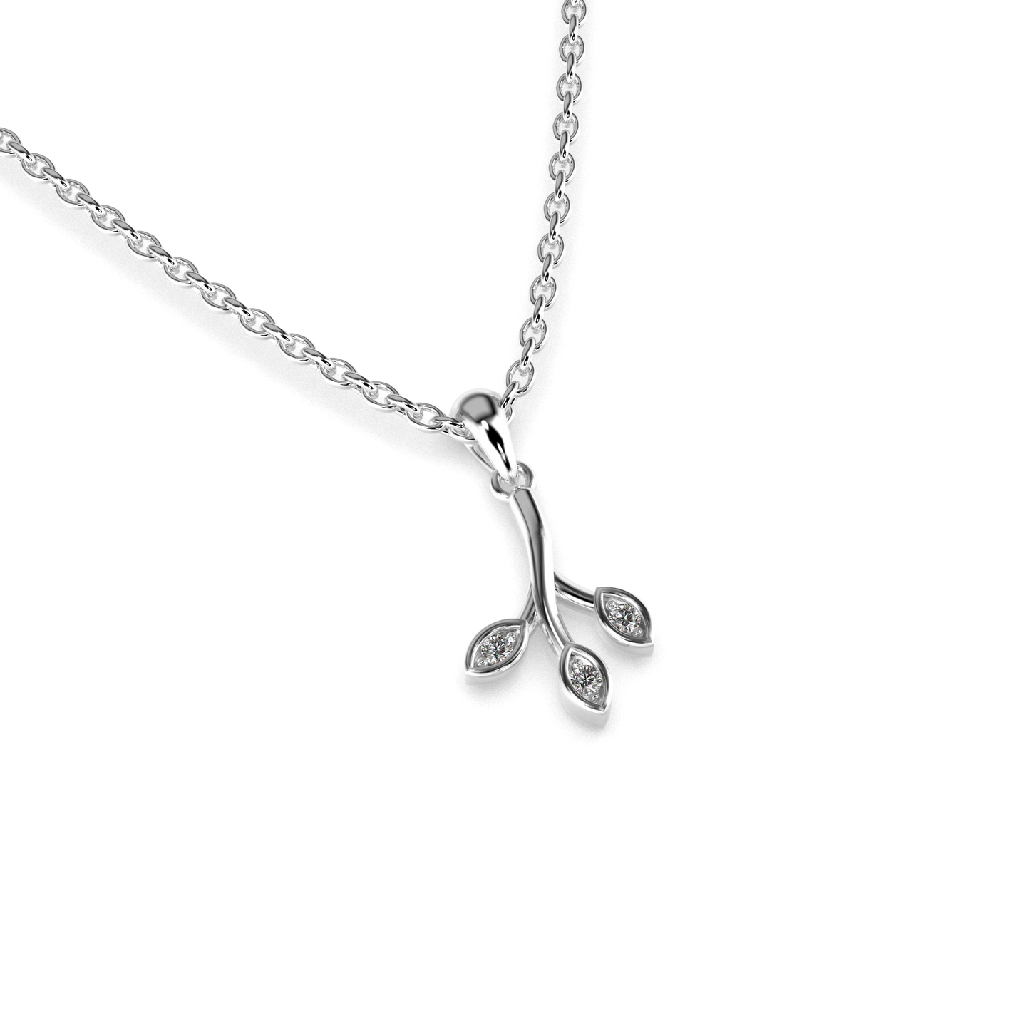 Vespera Diamond Pendant 18K