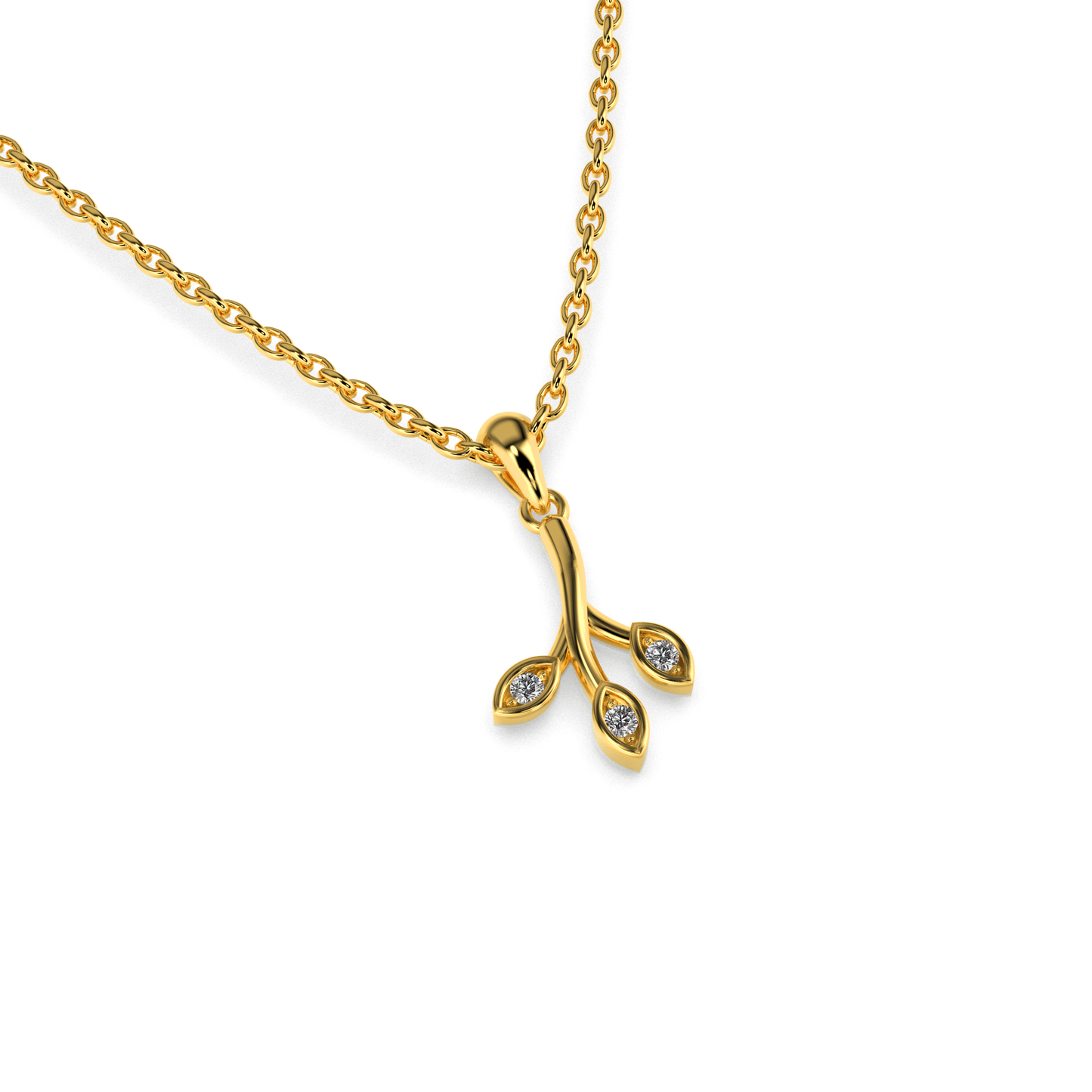 Vespera Diamond Pendant 18K