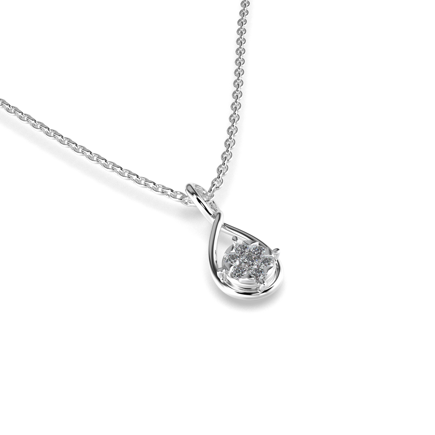 Althea Diamond Pendant 18K