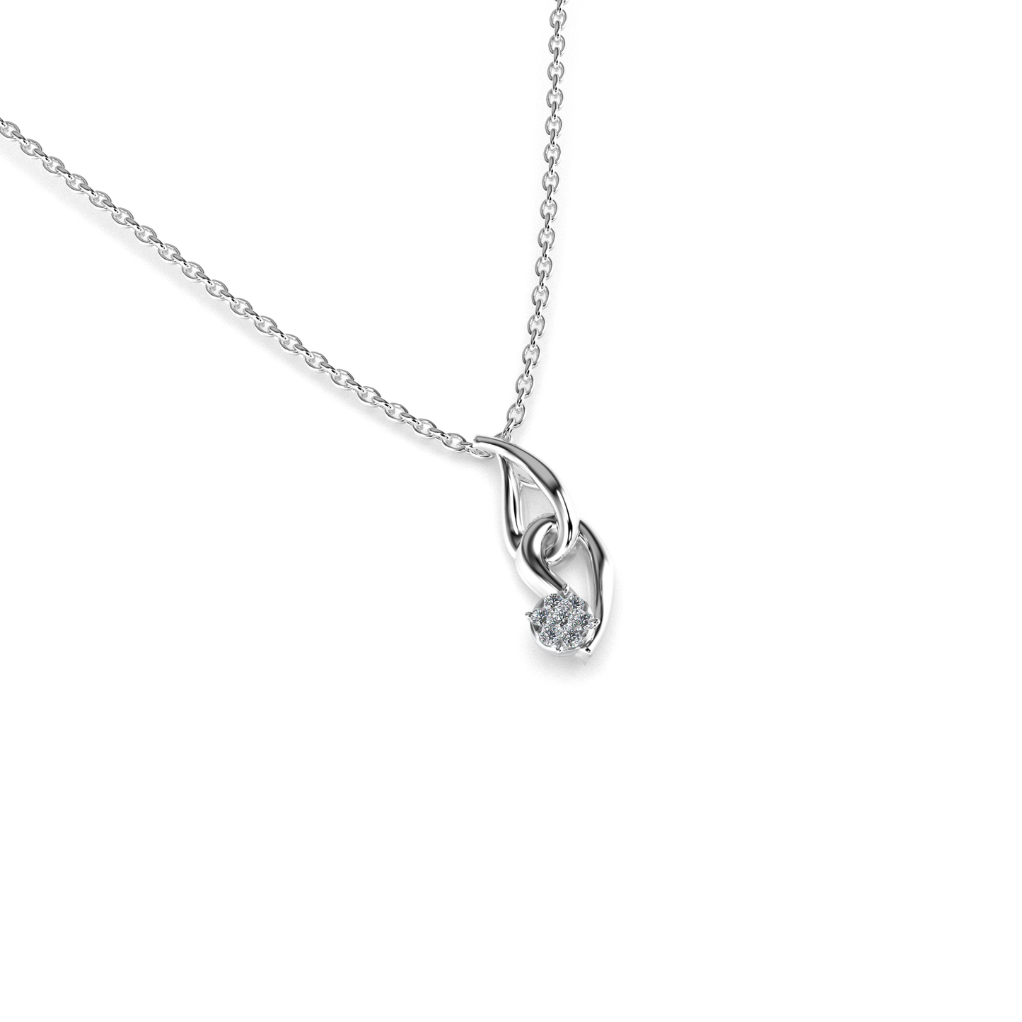 Solstice Diamond Pendant 18K