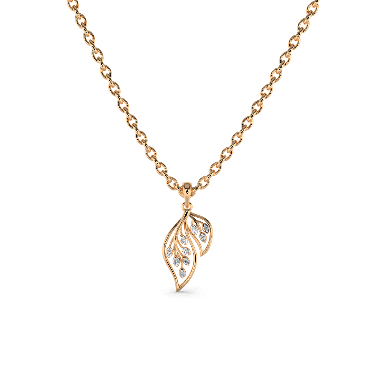 Elowen Diamond Pendant 18K