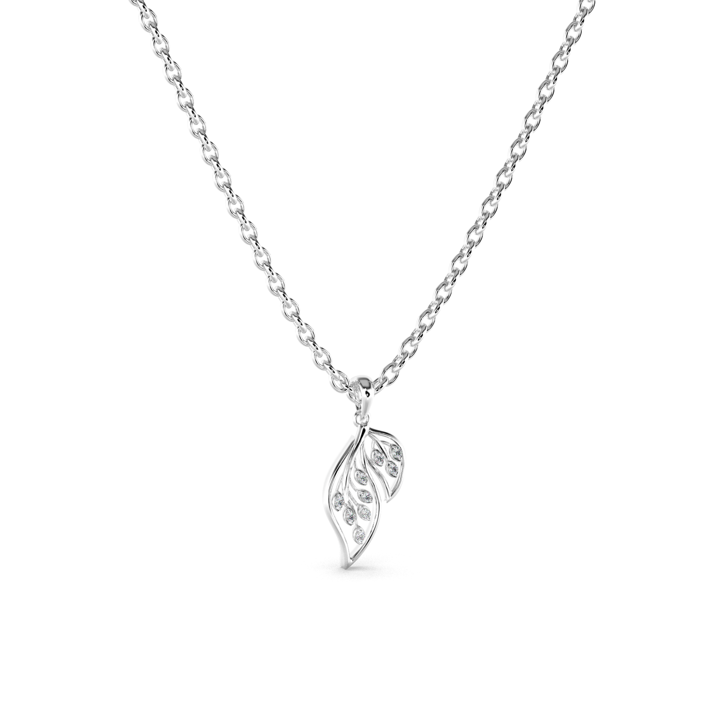 Elowen Diamond Pendant 18K