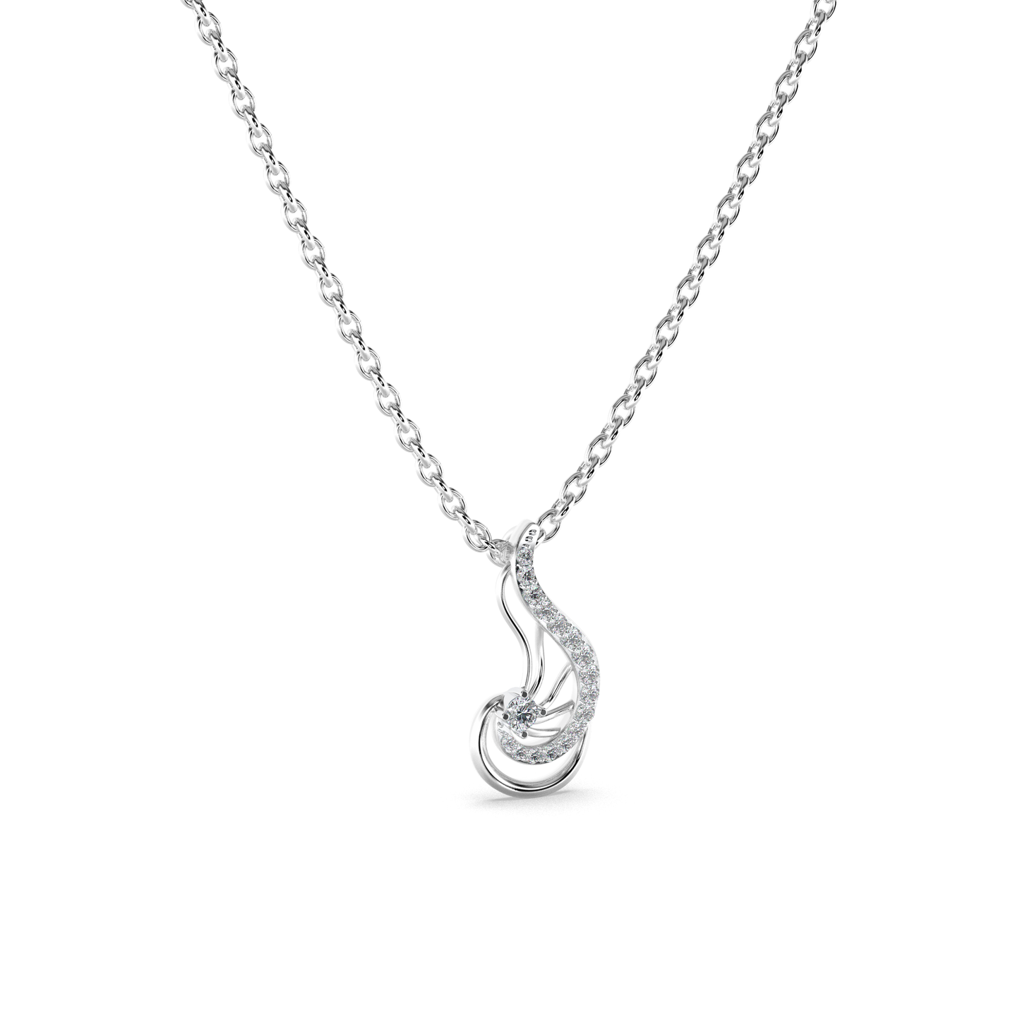 Marquise Diamond Pendant 18K