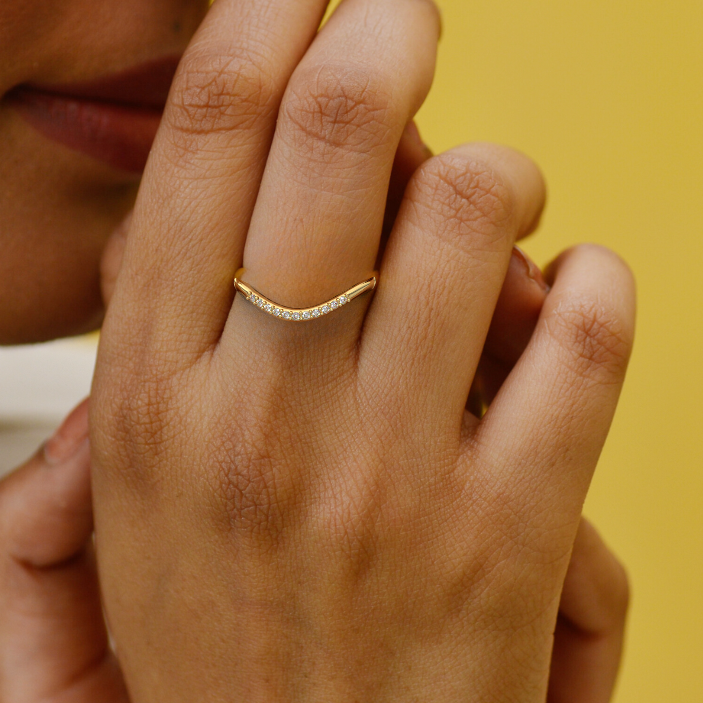 Quartz 14Kt Diamond Ring