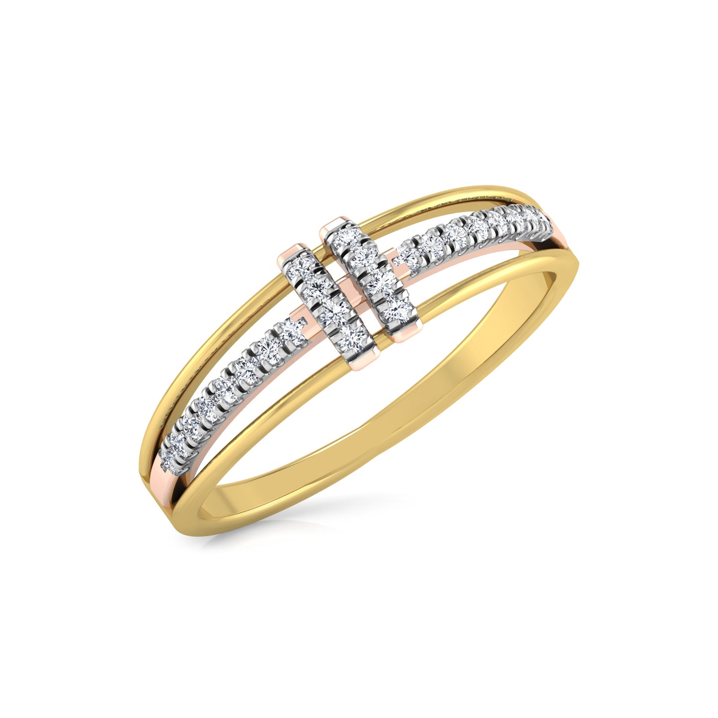 Lustrous 18Kt Diamond Ring