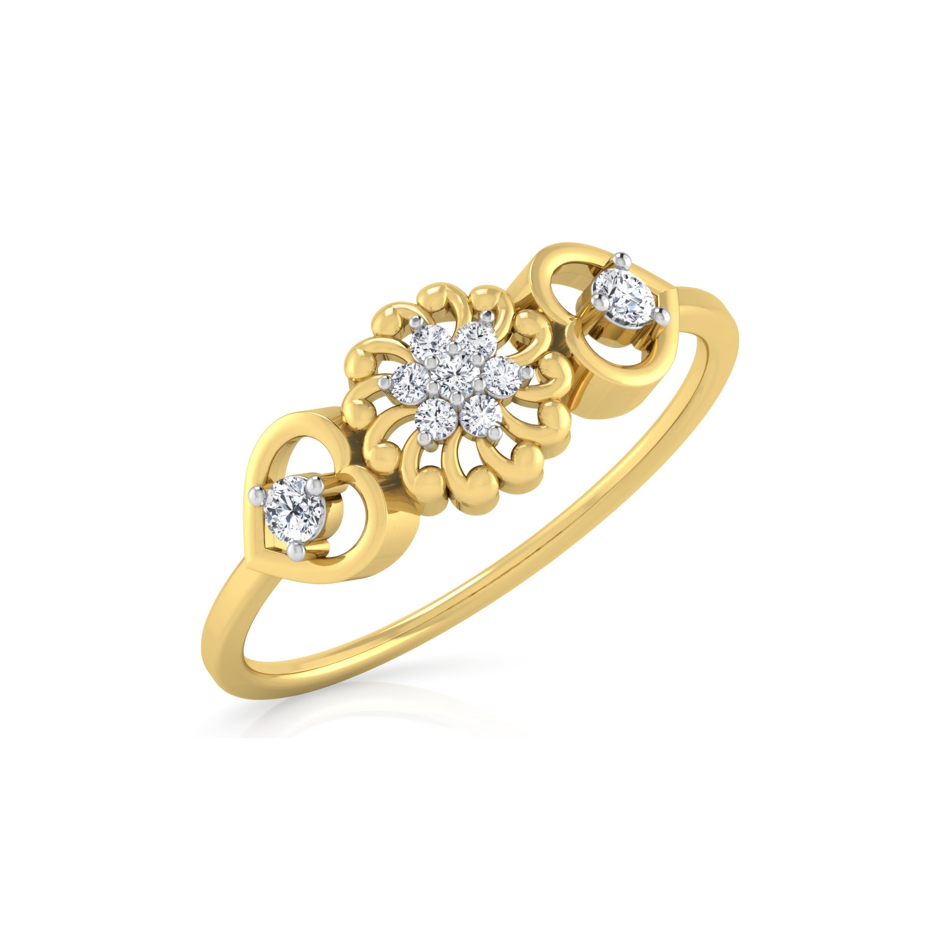 Whirlwind 14Kt Diamond Ring
