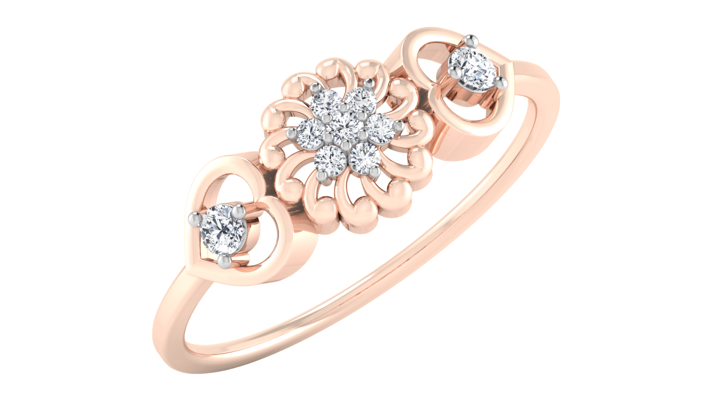 Whirlwind 14Kt Diamond Ring