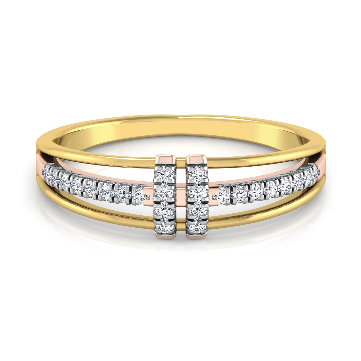 Lustrous 18Kt Diamond Ring