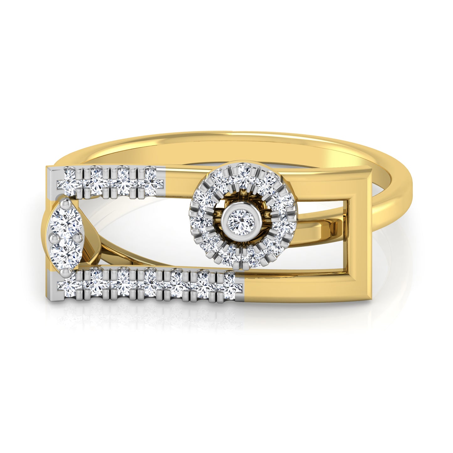 Whirl 18Kt Diamond Ring
