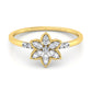 Flame 14Kt Diamond Ring