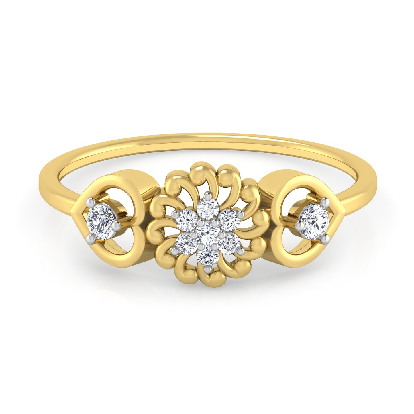 Whirlwind 14Kt Diamond Ring
