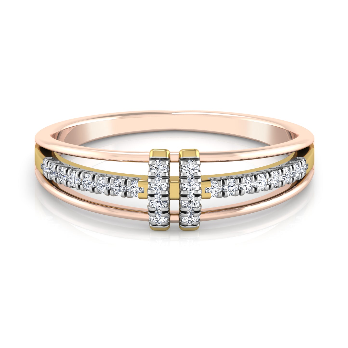 Lustrous 18Kt Diamond Ring