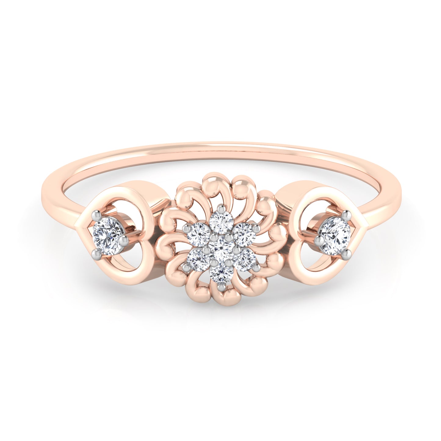 Whirlwind 14Kt Diamond Ring