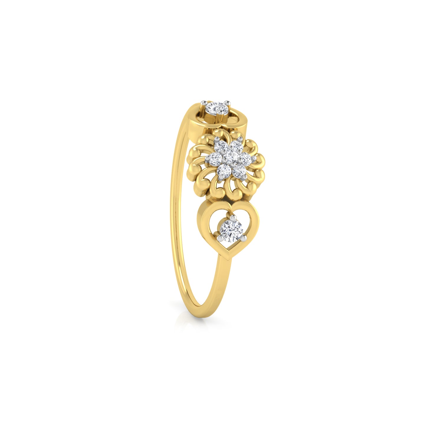 Whirlwind 14Kt Diamond Ring