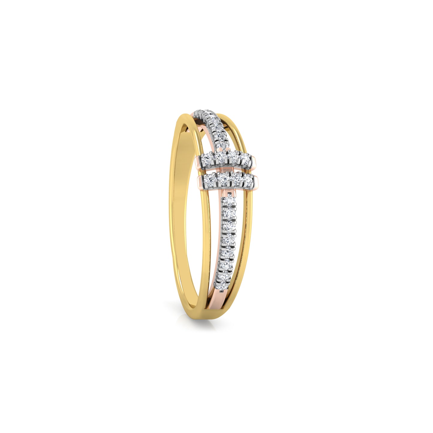 Lustrous 18Kt Diamond Ring