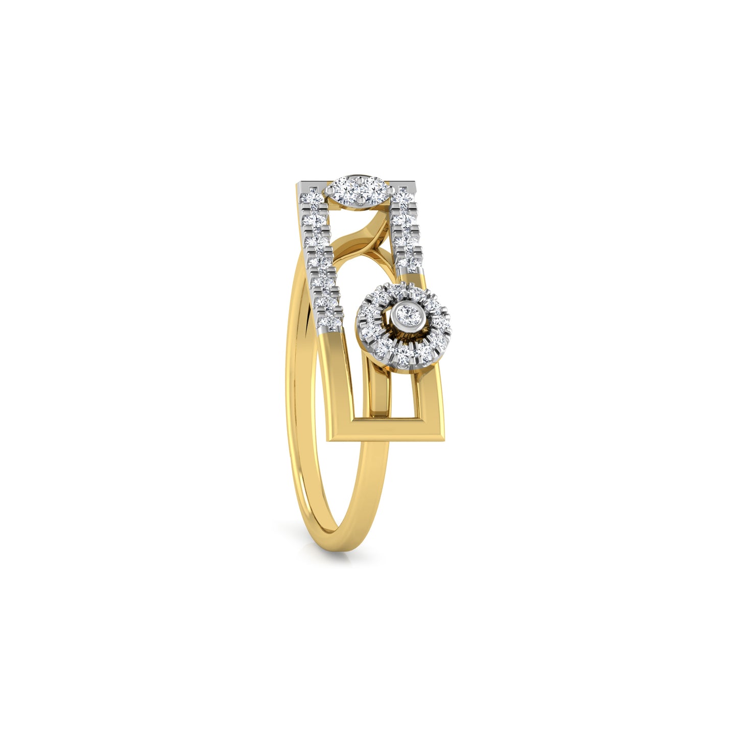 Whirl 18Kt Diamond Ring