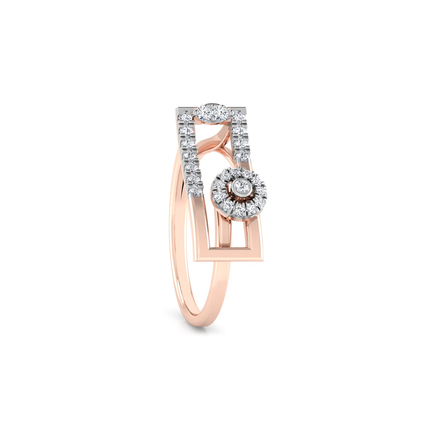 Whirl 18Kt Diamond Ring