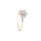 Flame 14Kt Diamond Ring