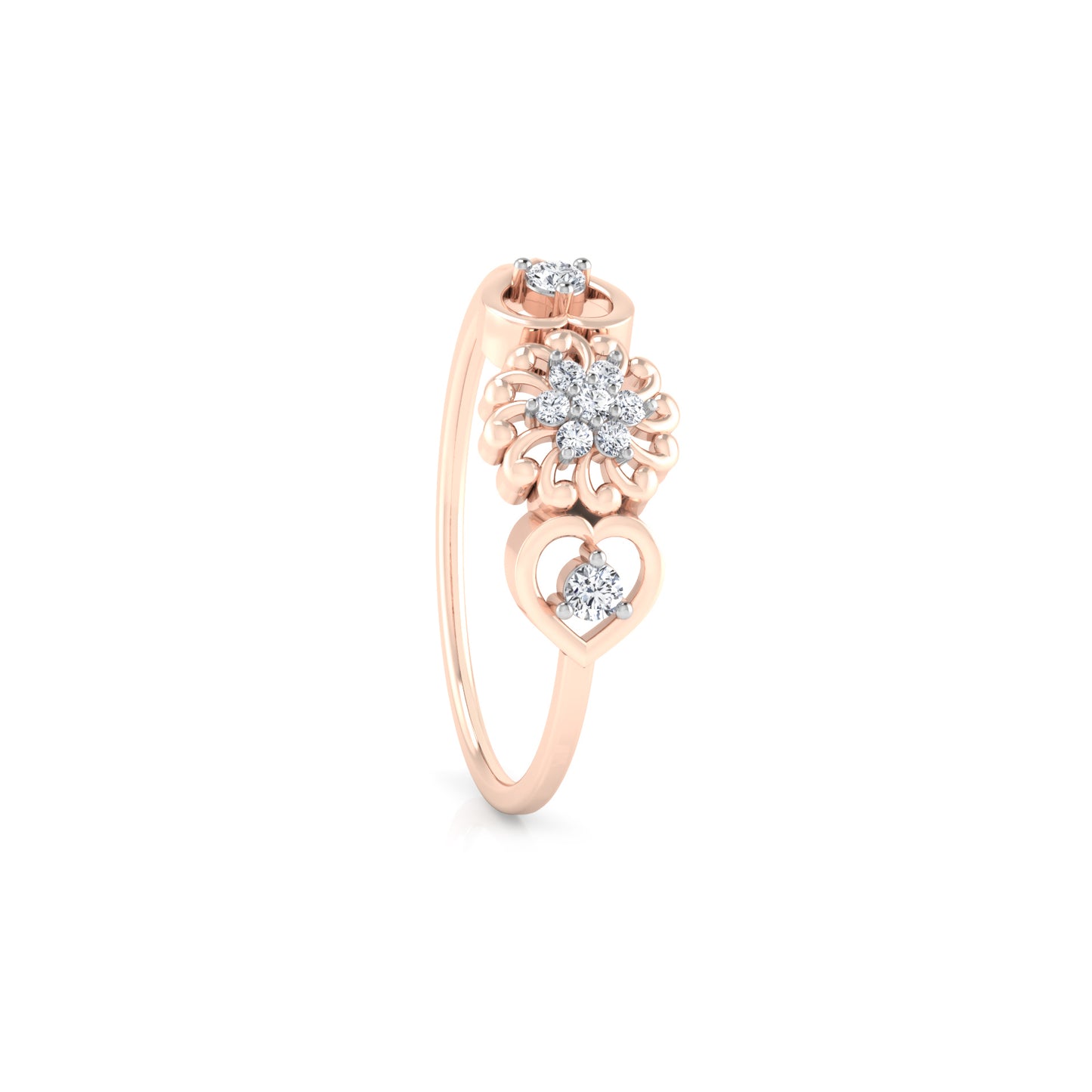 Whirlwind 14Kt Diamond Ring