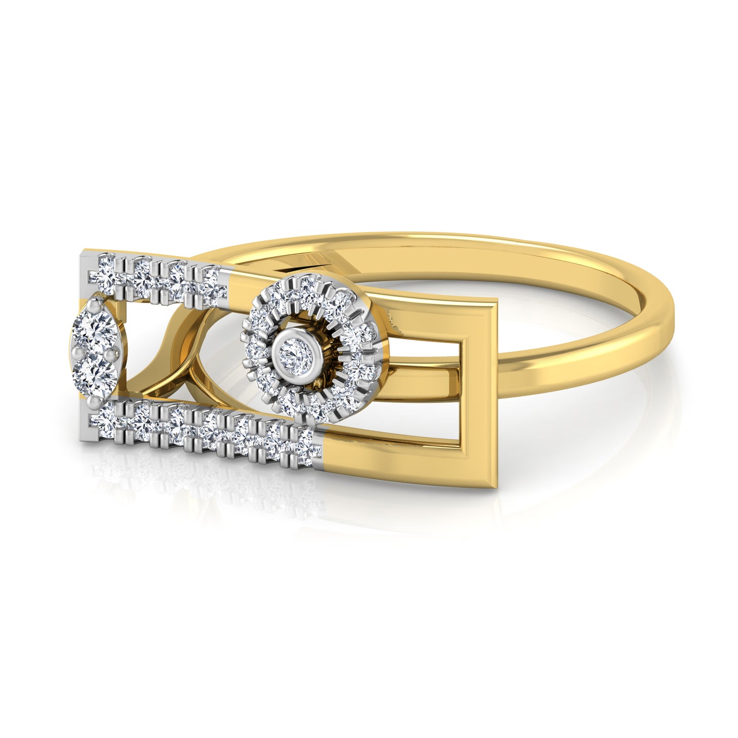 Whirl 18Kt Diamond Ring